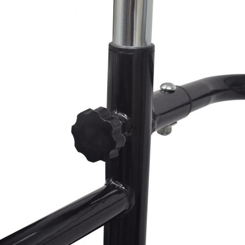 Justerbar Armbøjning / Dips Stativ 175-224 cm Sort