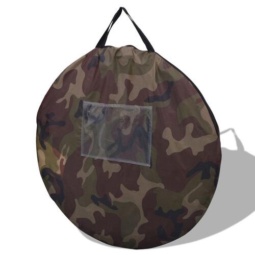 2-personers pop-up telt camouflagefarvet