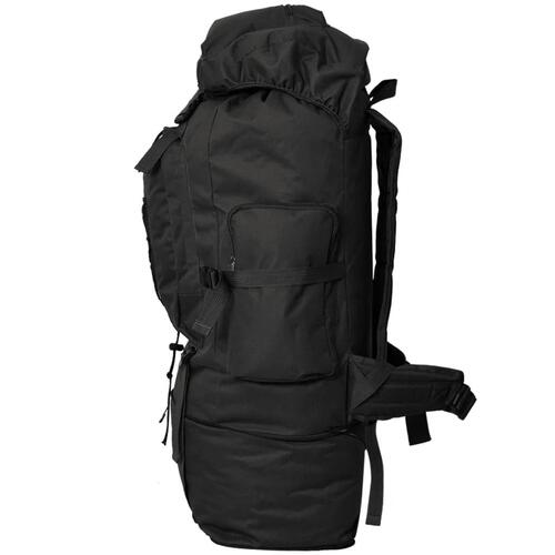 Rygsæk i army-style XXL 100 l sort