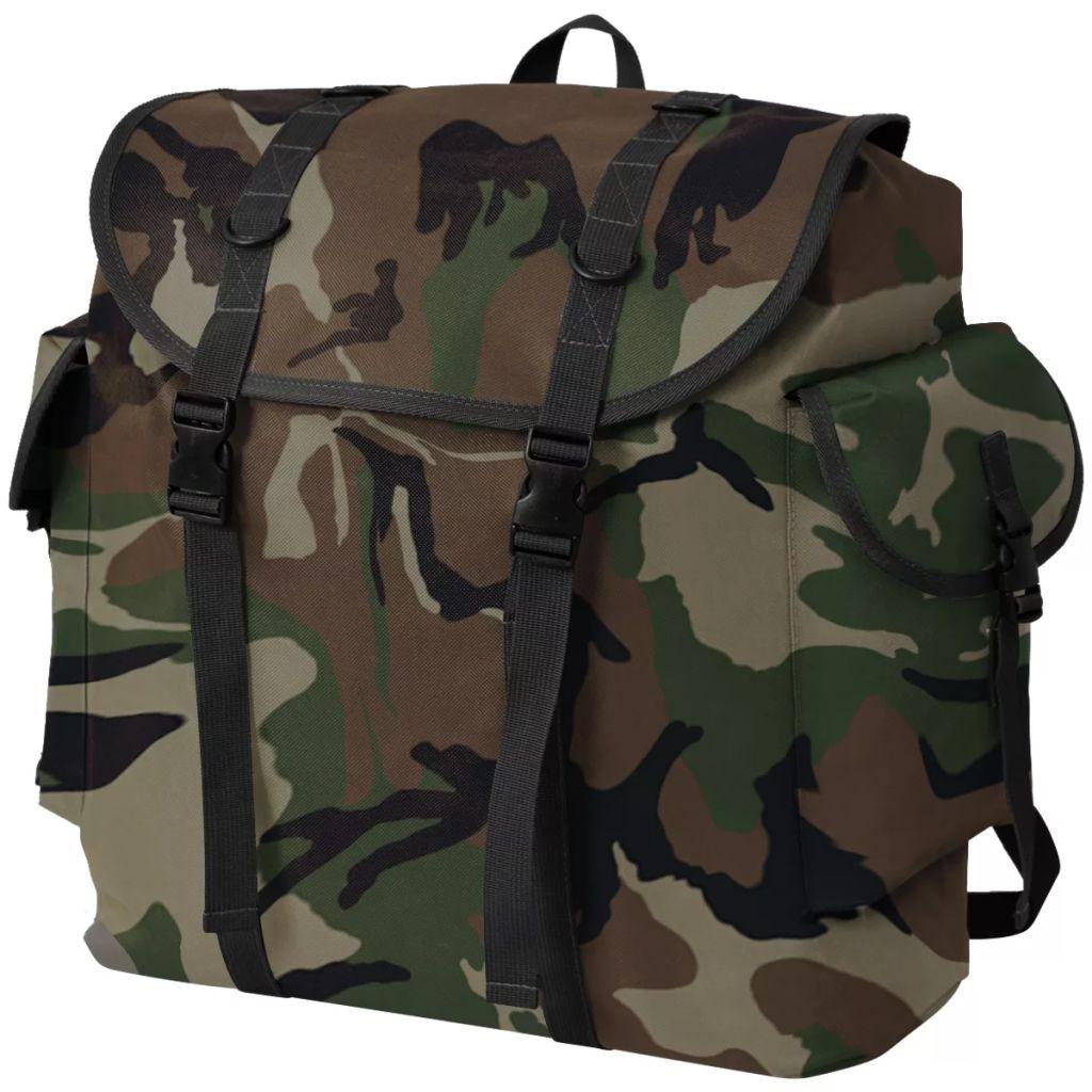 Militærinspireret rygsæk 40 l camouflage