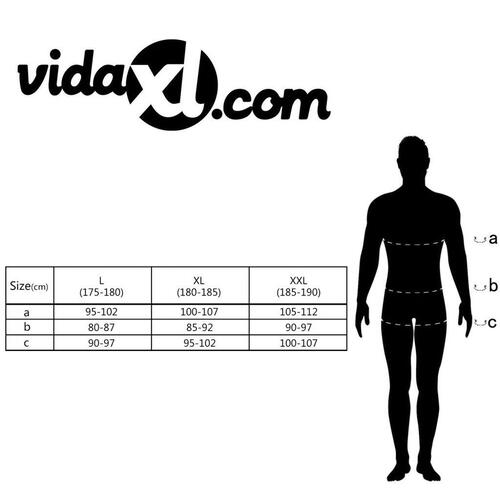 Våddragt i fuld størrelse til mænd størrelse XL 180-185 cm 2,5 mm