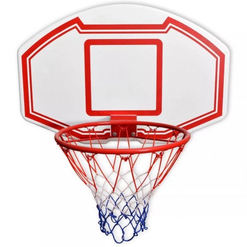 Vægmonteret basketballkurv med plade sæt med 3 dele 90x60 cm