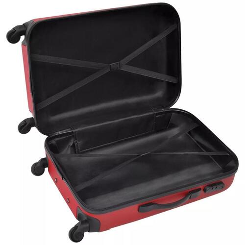 Hardcase trolleysæt 45,5/55/66 cm rød