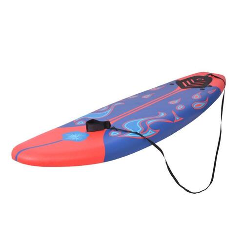 Surfboard 170 cm blå og rød