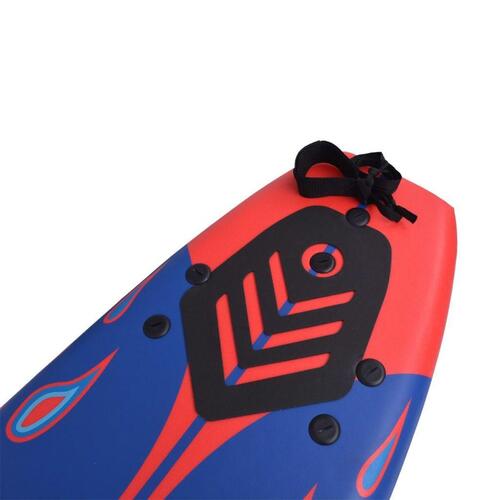Surfboard 170 cm blå og rød