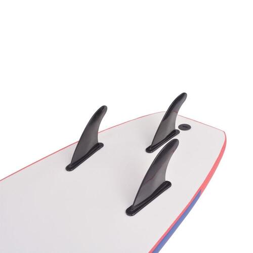 Surfboard 170 cm blå og rød