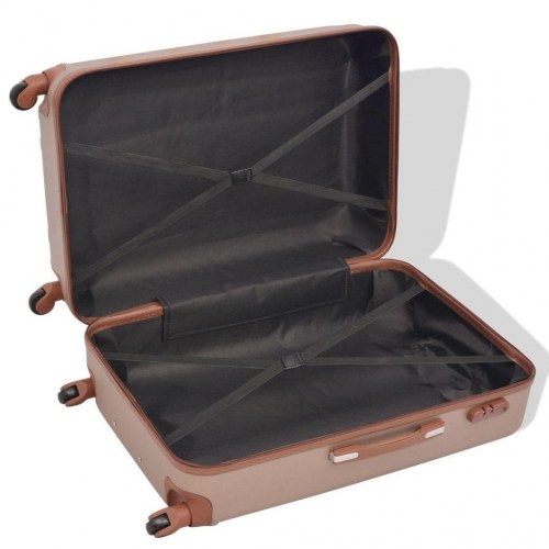 Hardcase trolleysæt - 4 dele, champagnefarvet
