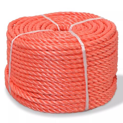 Snoet reb i polypropylen 10 mm 100 m orange