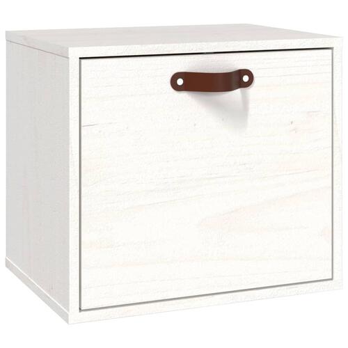 Vægskab 40x30x35 cm massivt fyrretræ hvid