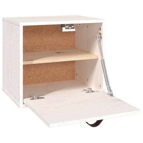Vægskab 40x30x35 cm massivt fyrretræ hvid