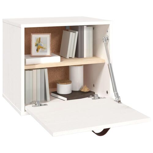 Vægskab 40x30x35 cm massivt fyrretræ hvid