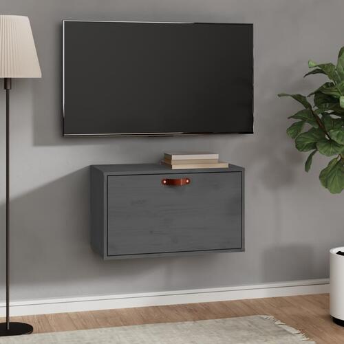 Vægskab 60x30x35 cm massivt fyrretræ grå