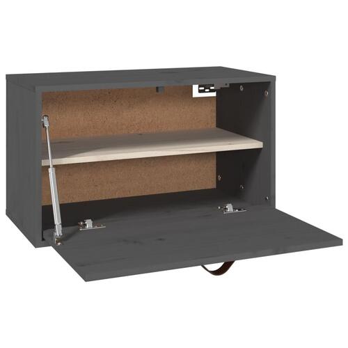 Vægskab 60x30x35 cm massivt fyrretræ grå