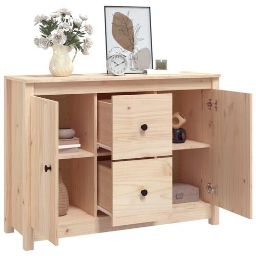 Skænk 100x35x74 cm massivt fyrretræ