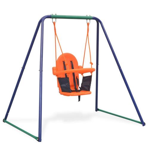 2-i-1 gynge og babygynge orange