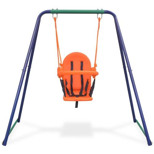 2-i-1 gynge og babygynge orange