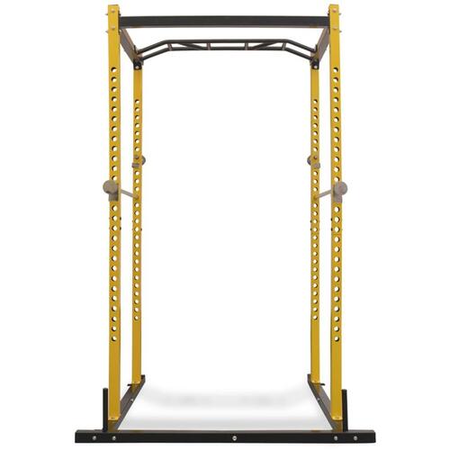 Fitness-styrketårn 140 x 145 x 214 cm gul og sort