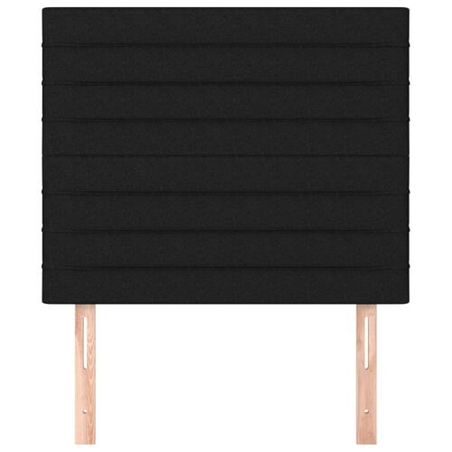 Sengegavle 2 stk. 100x5x78/88 cm stof sort