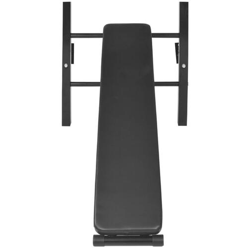 Vægmonteret multifunktionel fitness-styrketårn sort