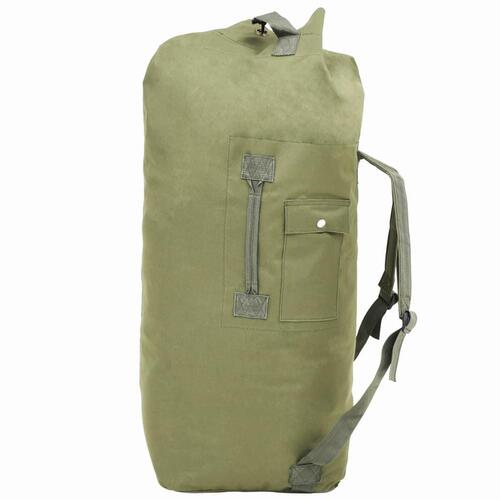Duffeltaske i militærstil 85 l olivengrøn