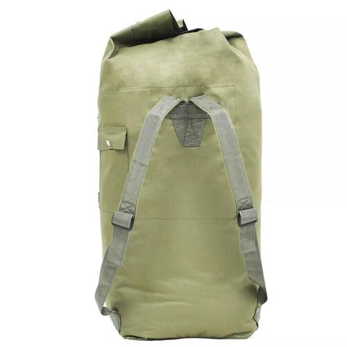 Duffeltaske i militærstil 85 l olivengrøn