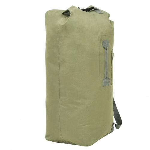 Duffeltaske i militærstil 85 l olivengrøn