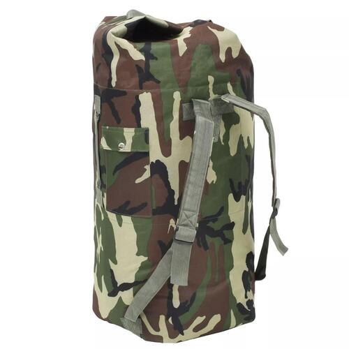 Duffeltaske i militærstil 85 l camouflage