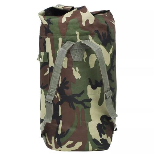 Duffeltaske i militærstil 85 l camouflage