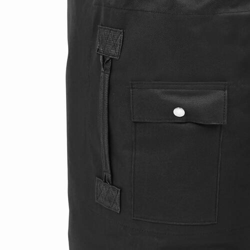Duffeltaske i militærstil 85 l sort