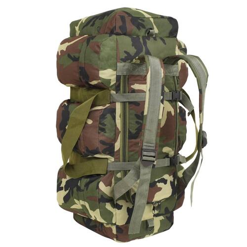 Duffelbag i 3-i-1 army-stil 90 l camouflage
