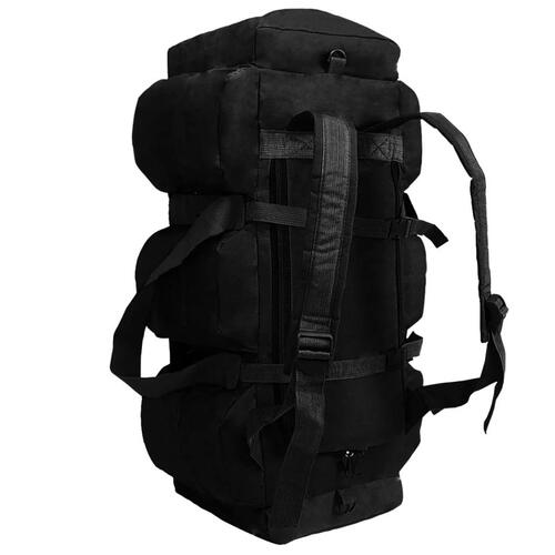 Duffelbag i 3-i-1 army-stil 90 l sort