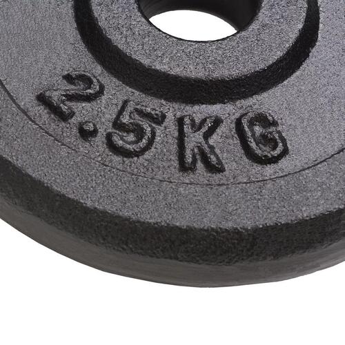 Vægtplader 8 stk. 8x2,5 kg støbejern