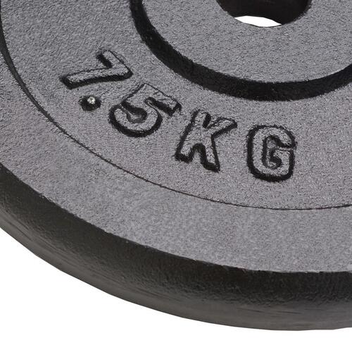 Vægtskiver 4 stk. 4x7,5 kg støbejern
