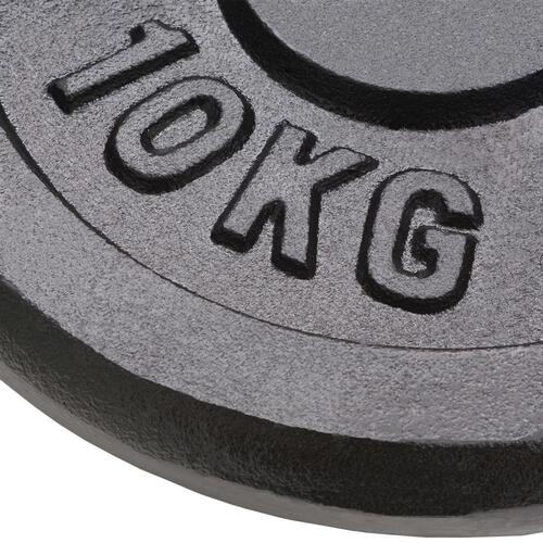 Vægtskiver 4 stk. 2x10 kg+2x5 kg støbejern