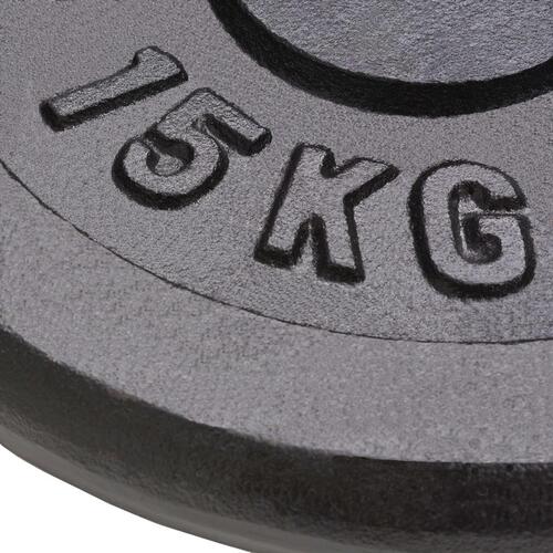 Vægtplader 2 stk. 2x15 kg støbejern