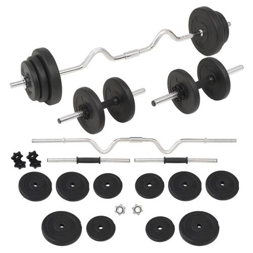 Vægtstangs- og håndvægtssæt 30 kg