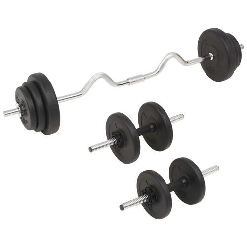 Vægtstangs- og håndvægtssæt 30 kg