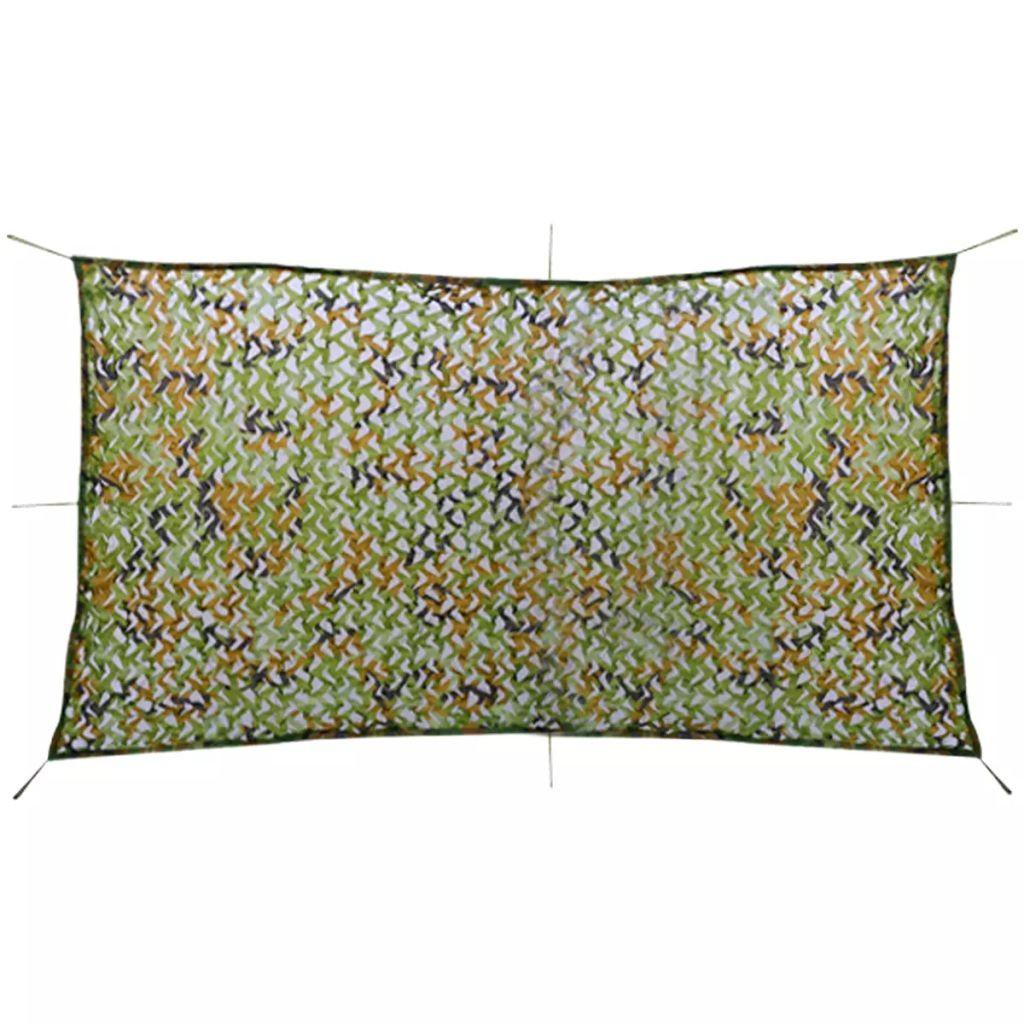 Camouflagenet med opbevaringstaske 4 x 8 m