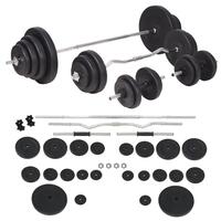 Vægtstangs- og håndvægtssæt 120 kg