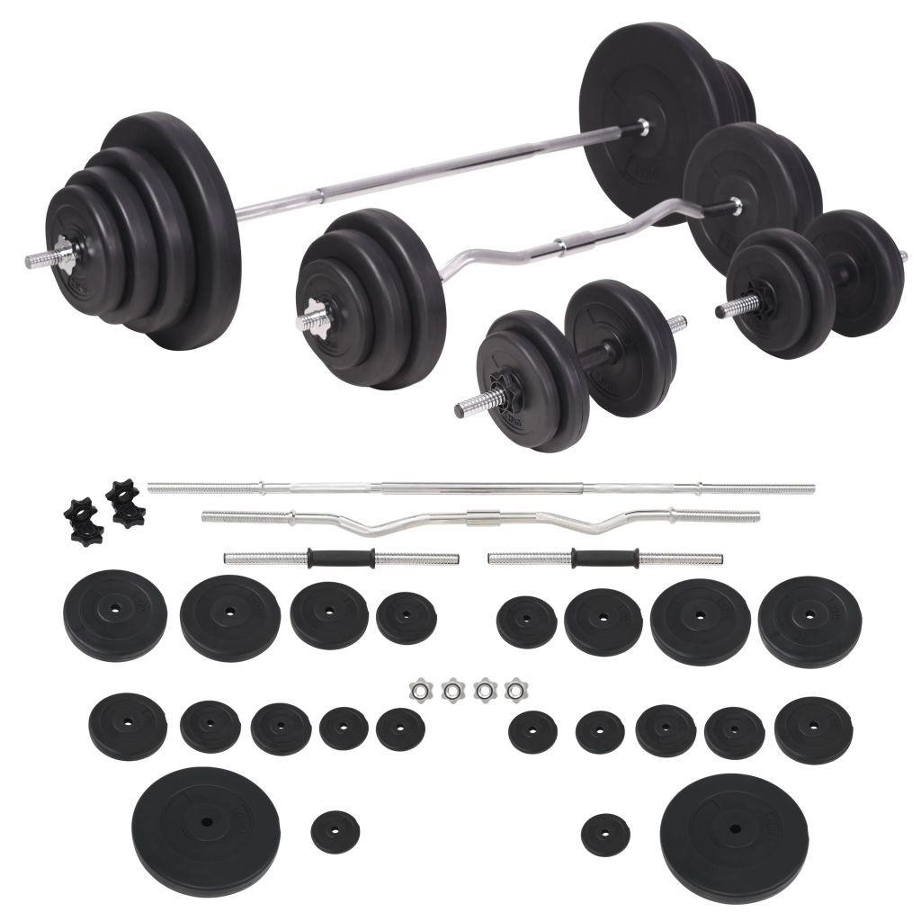 Vægtstangs- og håndvægtssæt 120 kg