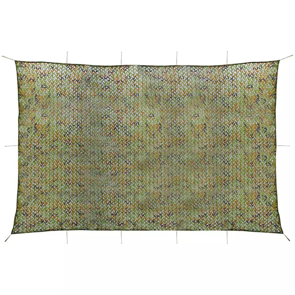 Camouflagenet med opbevaringstaske 6 x 8 m
