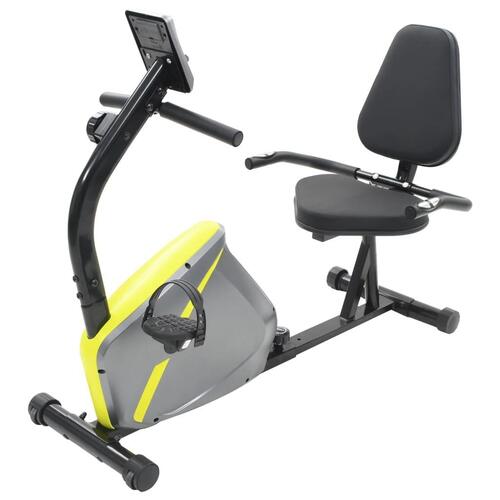 Magnetisk liggende motionscykel med pulsmåler