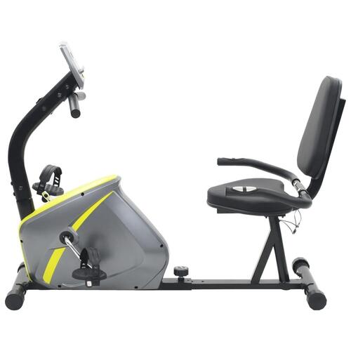 Magnetisk liggende motionscykel med pulsmåler