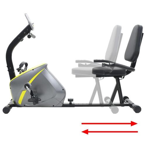 Magnetisk liggende motionscykel med pulsmåler