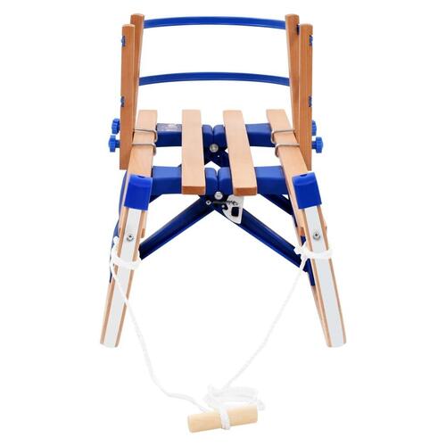 Foldbar kælk med ryglæn 119 cm træ