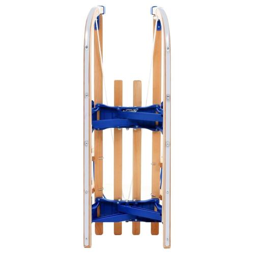 Foldbar kælk med ryglæn 119 cm træ