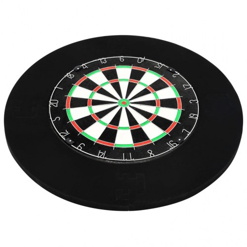 Professionel dartskive i sisal med 6 dartpile og ramme