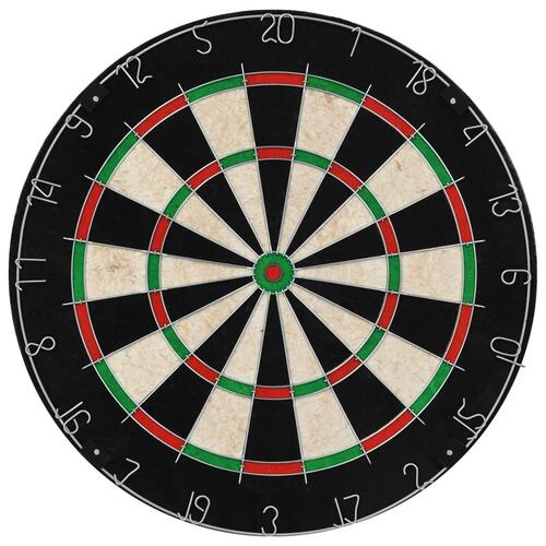 Professionel dartskive i sisal med skab og 6 dartpile