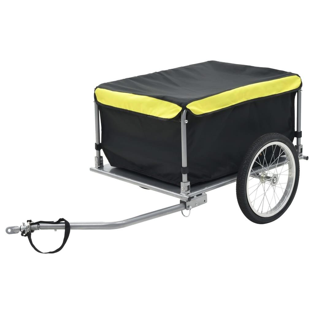 Cykelvogn 65 kg sort og gul