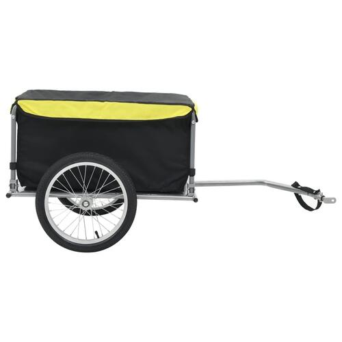 Cykelvogn 65 kg sort og gul